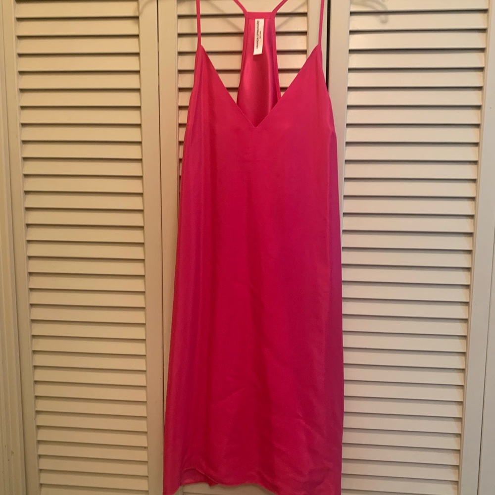 Amanda Uprichard Hot Pink Slip Dress